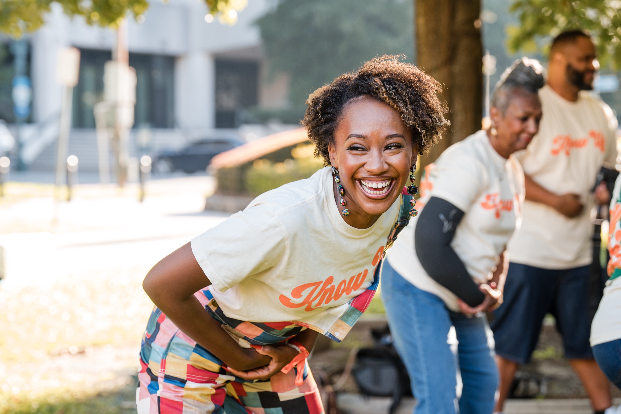 A kinnctd community member at a New Orleans event